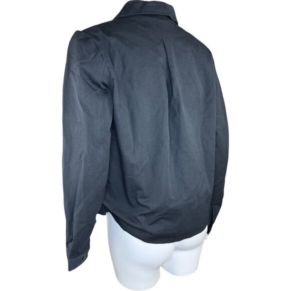 Isaac Mizrahi LIve! 24/7 Stretch Cropped Jacket with Pockets Pitch Black 4 NWOT - Picture 8 of 15